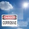 Signmission Corrosive Danger Sign, Vinyl Decal, 14in W x 10in L, 2PK OS-2PACK-DS-D-1014-L-19323 - alternate 4